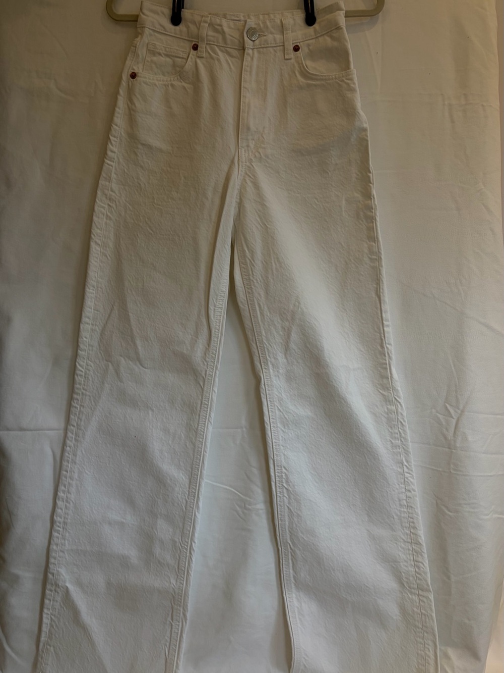 Zara White Wide Leg Jeans